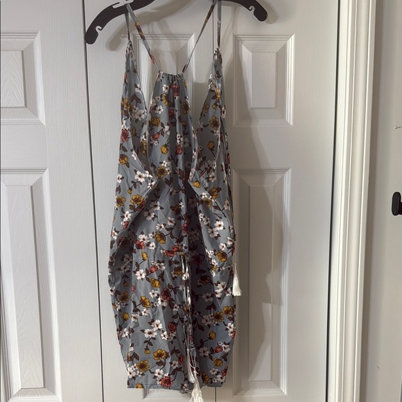 Pants - Floral Spaghetti Strap Romper